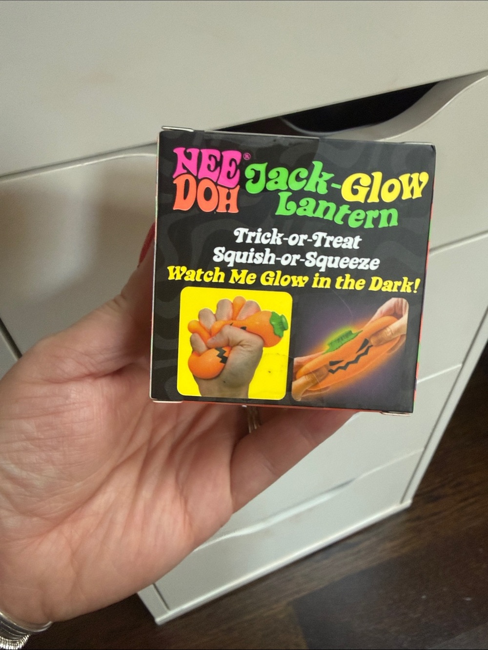 NeeDoh Jack Glow Lantern ORANGE - Picture 2 of 4